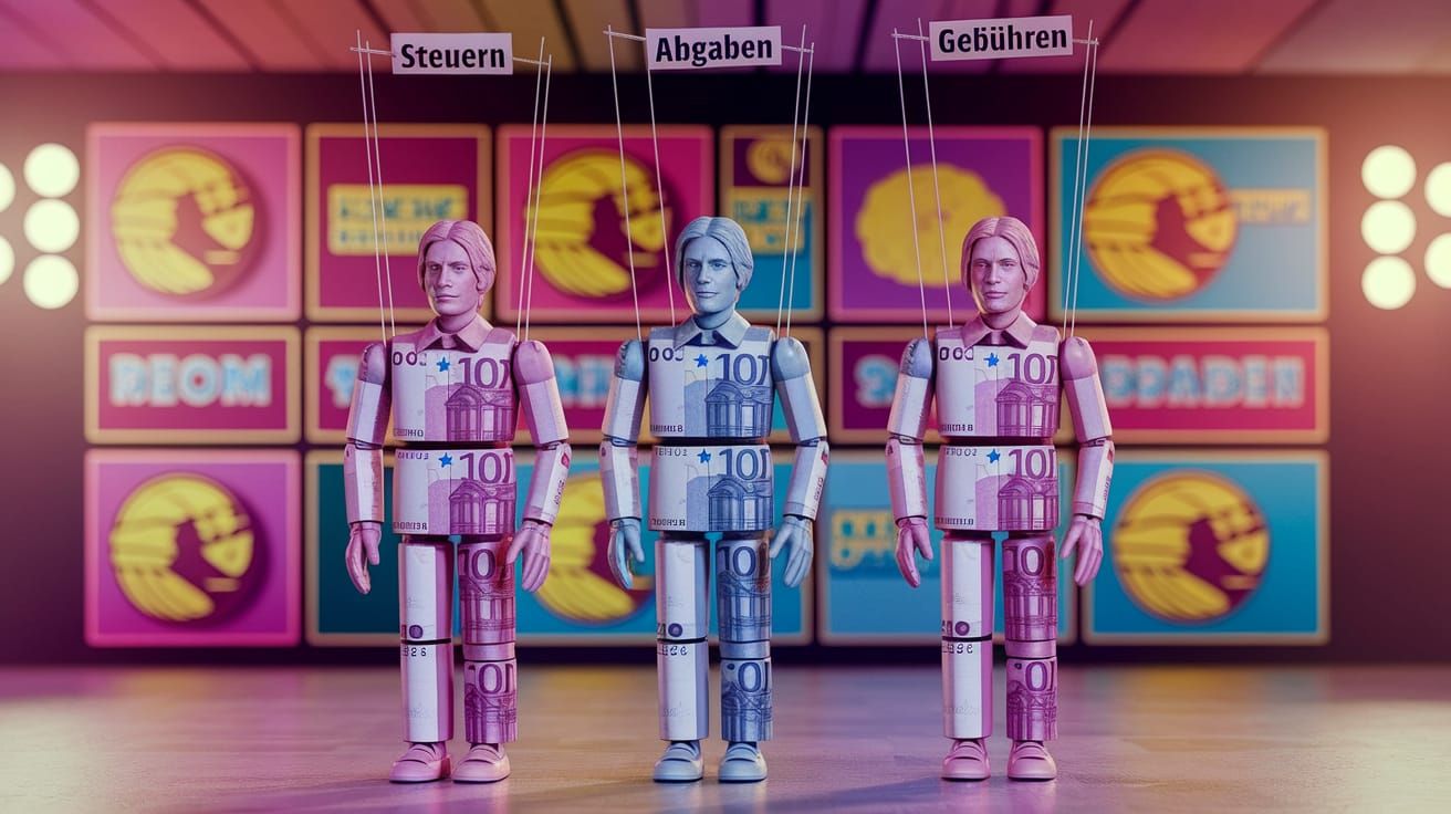 Marionettes of Debt: Euro Banknotes Puppeteered by Taxes