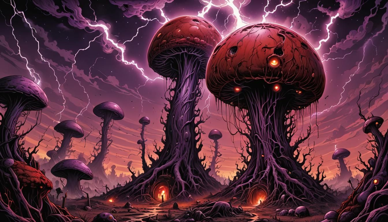 Horrifying Hellscape by Alex Pardee and Jeff Soto