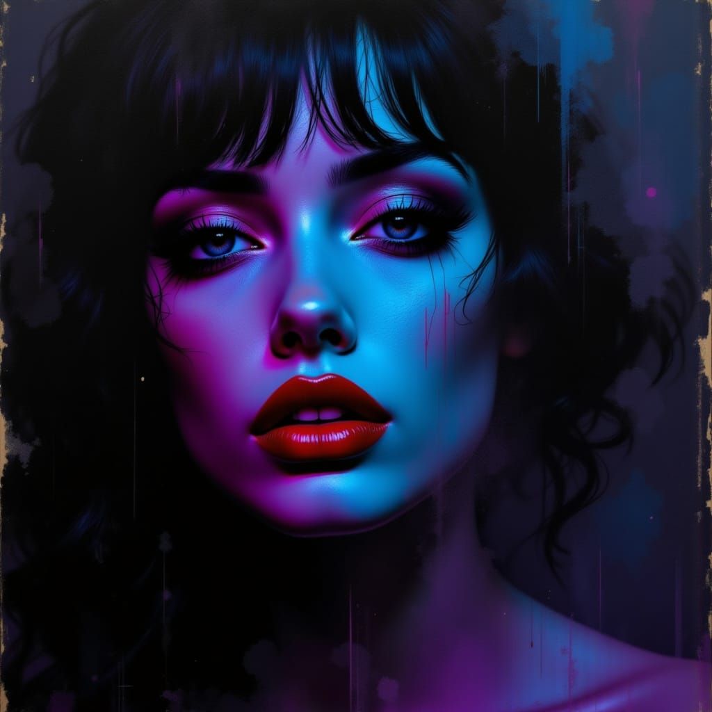 Mulholland Drive Kiss in Twilight