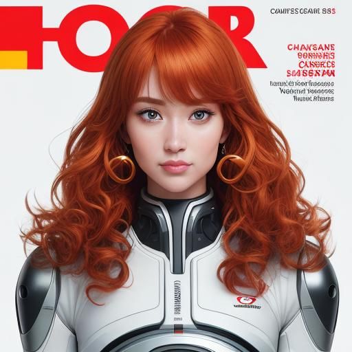 Striking Portrait of Woman and Robot in Studio Lighting