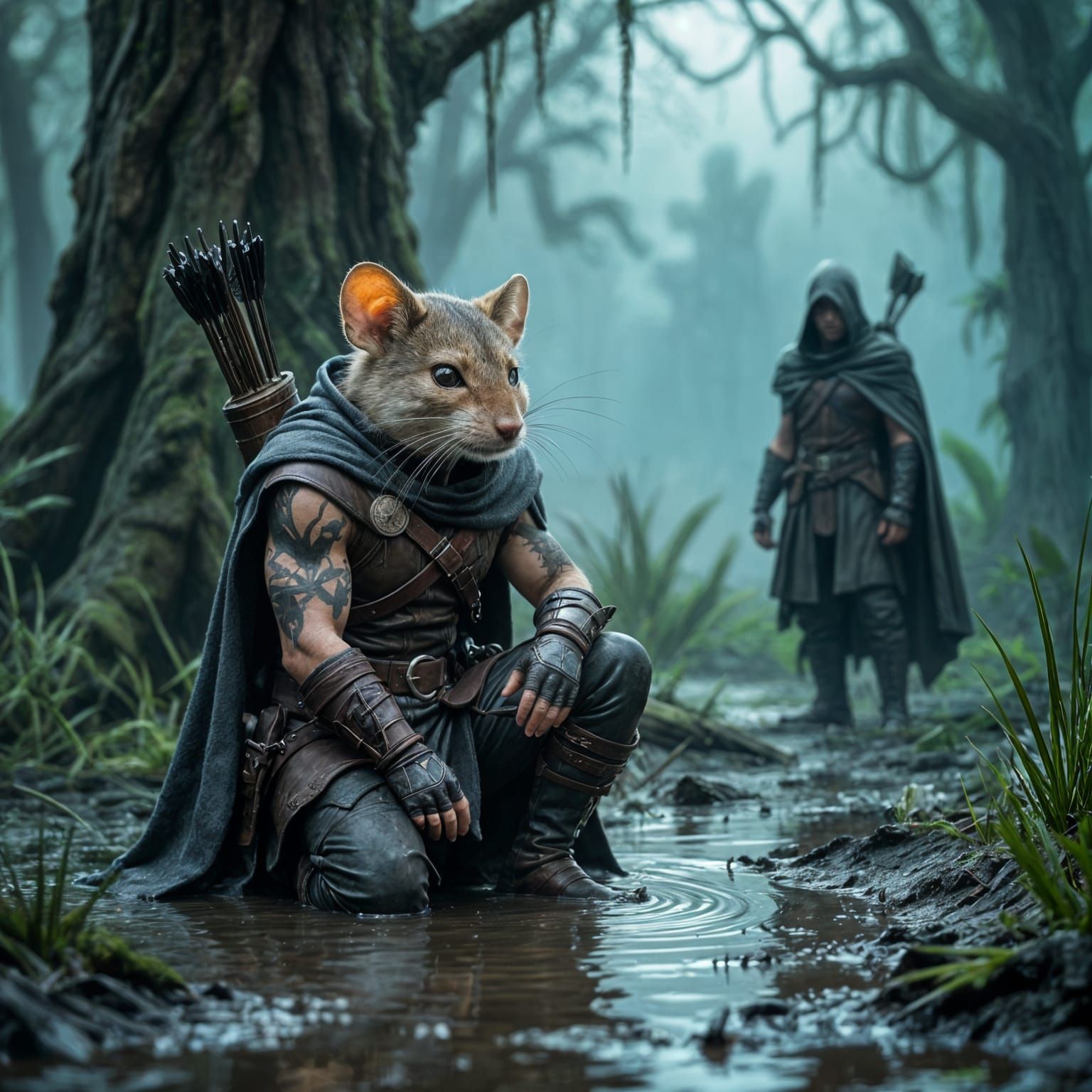 Mouse Adventurer Wounded in Ominous Swamp
