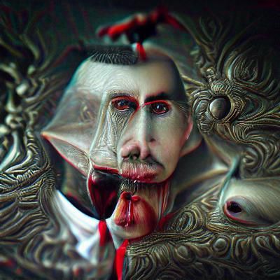 Classic Gothic Dracula Portrait