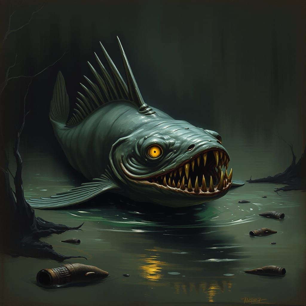 Darkwater Beast: Eerie Swamp Creature