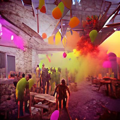 Apocalyptic Silhouette: Resilience in Ruins