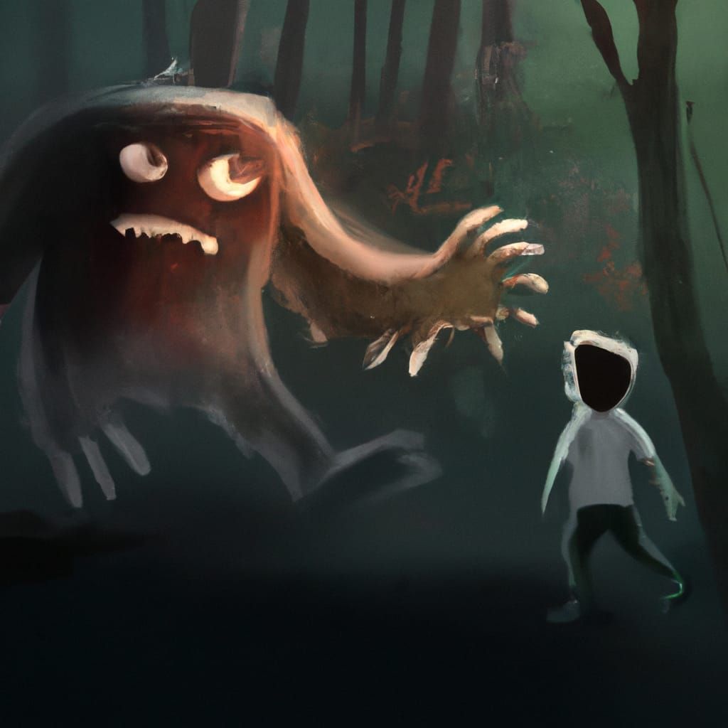 Frightening Imaginary Friend Concept Art in HDR
