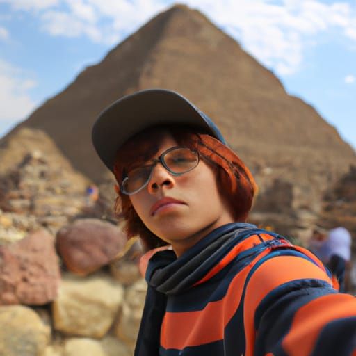 Ron Weasley Selfie at Egyptian Pyramids