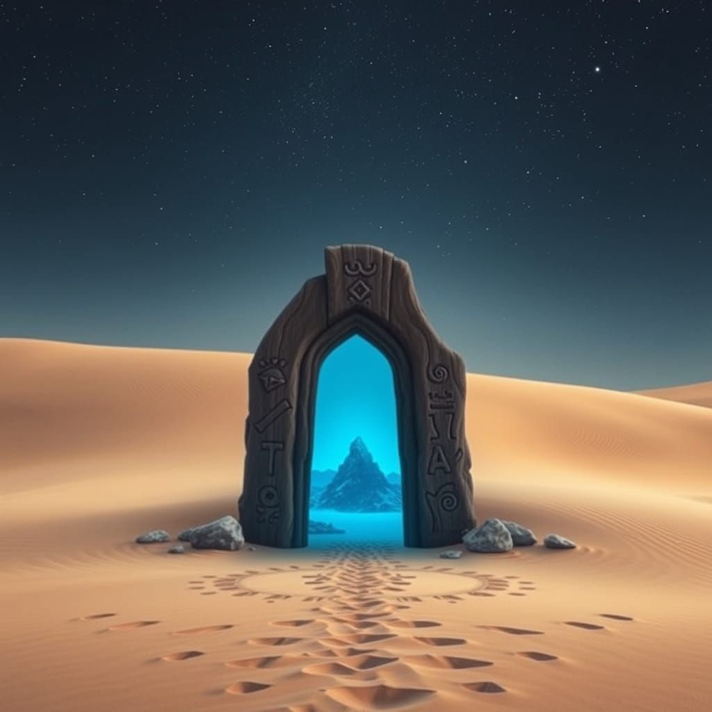 Desert Portal to a Suspended City