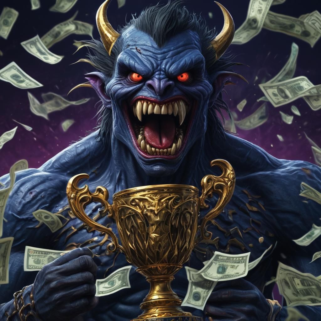 Furious Monster Champion Concept Art in 8K