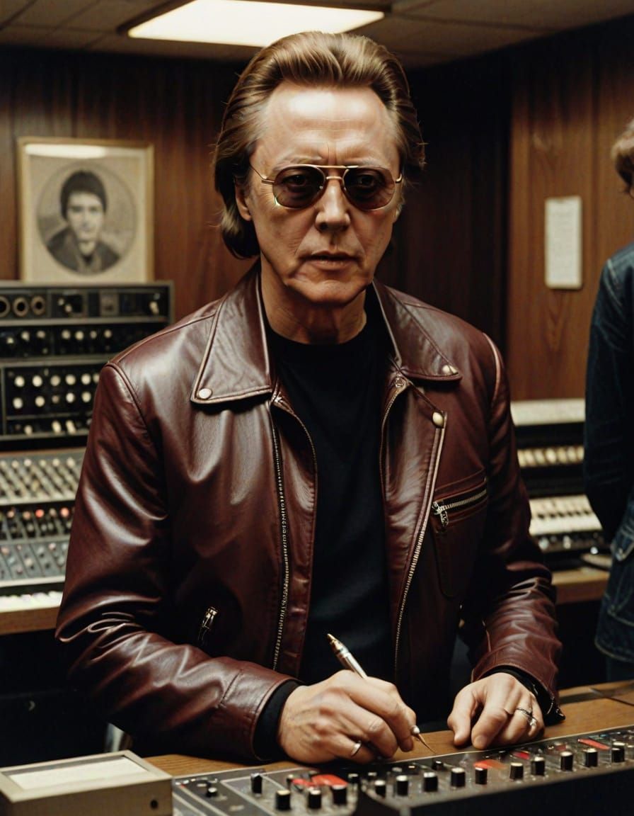 Christopher Walken as 1970s Record Producer