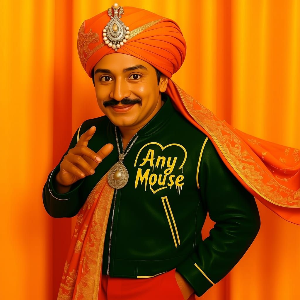 AI-Generated Mouse Character with Turban
