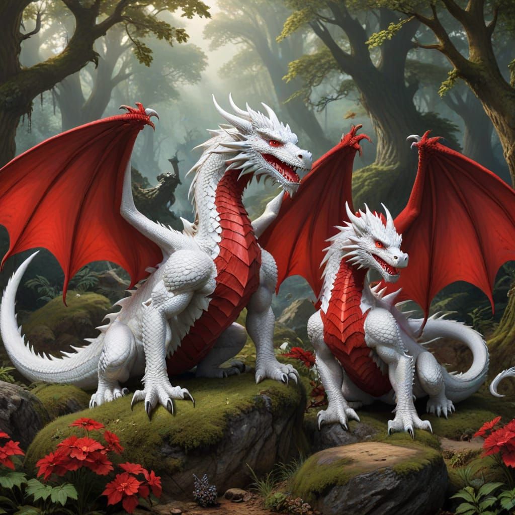 Noble Dragons Guarding Britain's Treasure