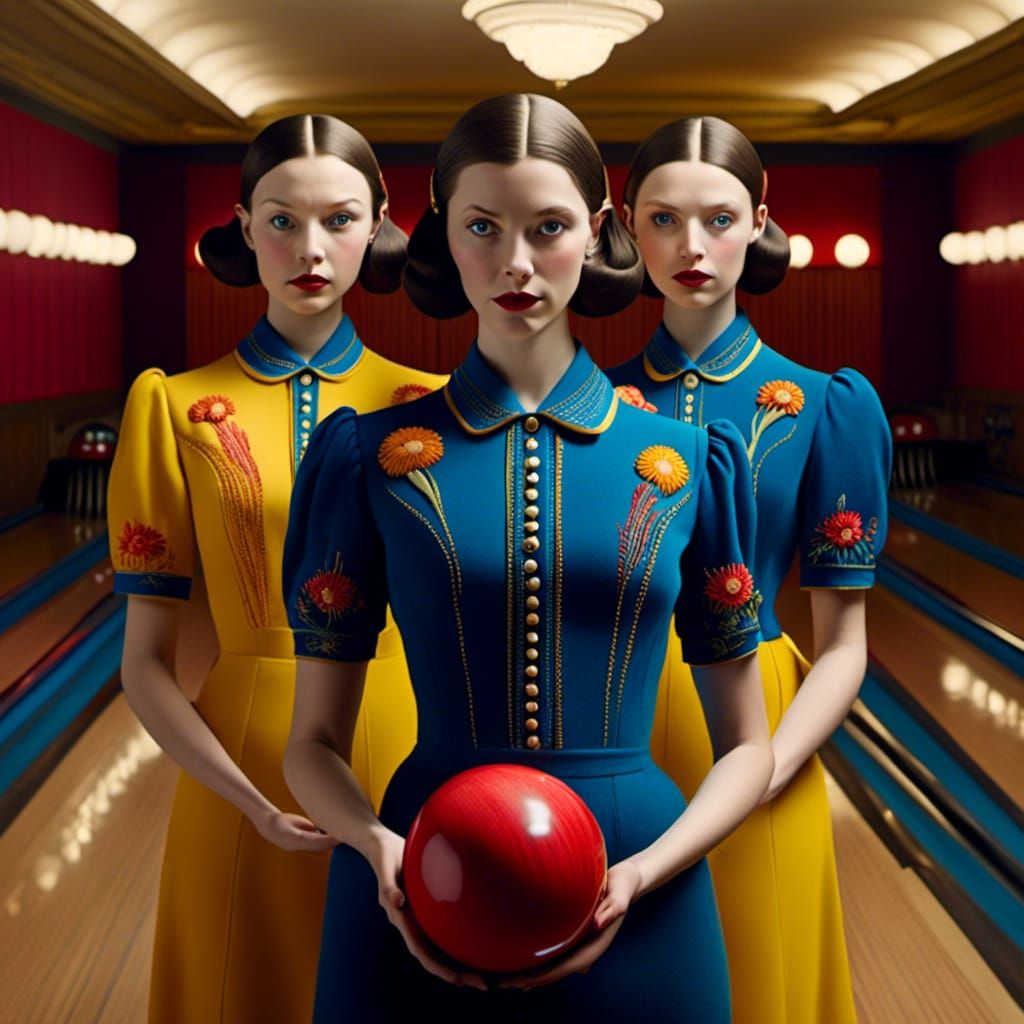 Pop Surrealism Bowling Team Inspired by The Shining