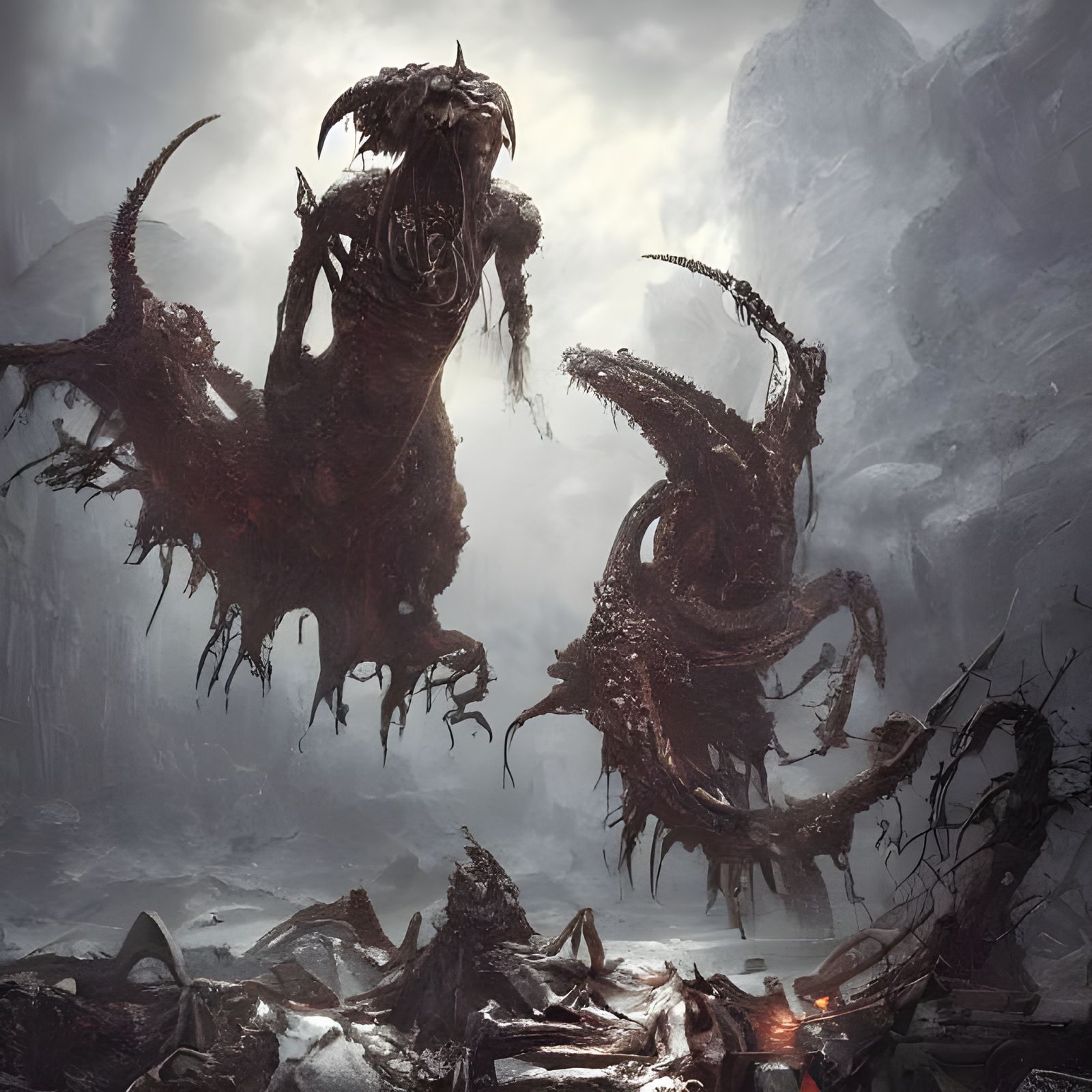 Dark Post-Apocalyptic World Ruined by Elder God