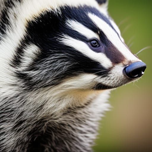 Badger Portrait: Professional Wildlife Photography