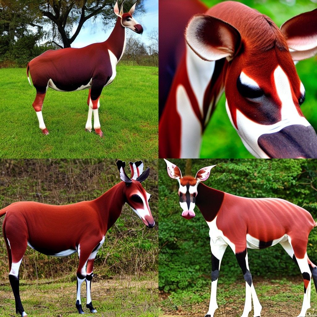 AI Generated Image of an Okapi