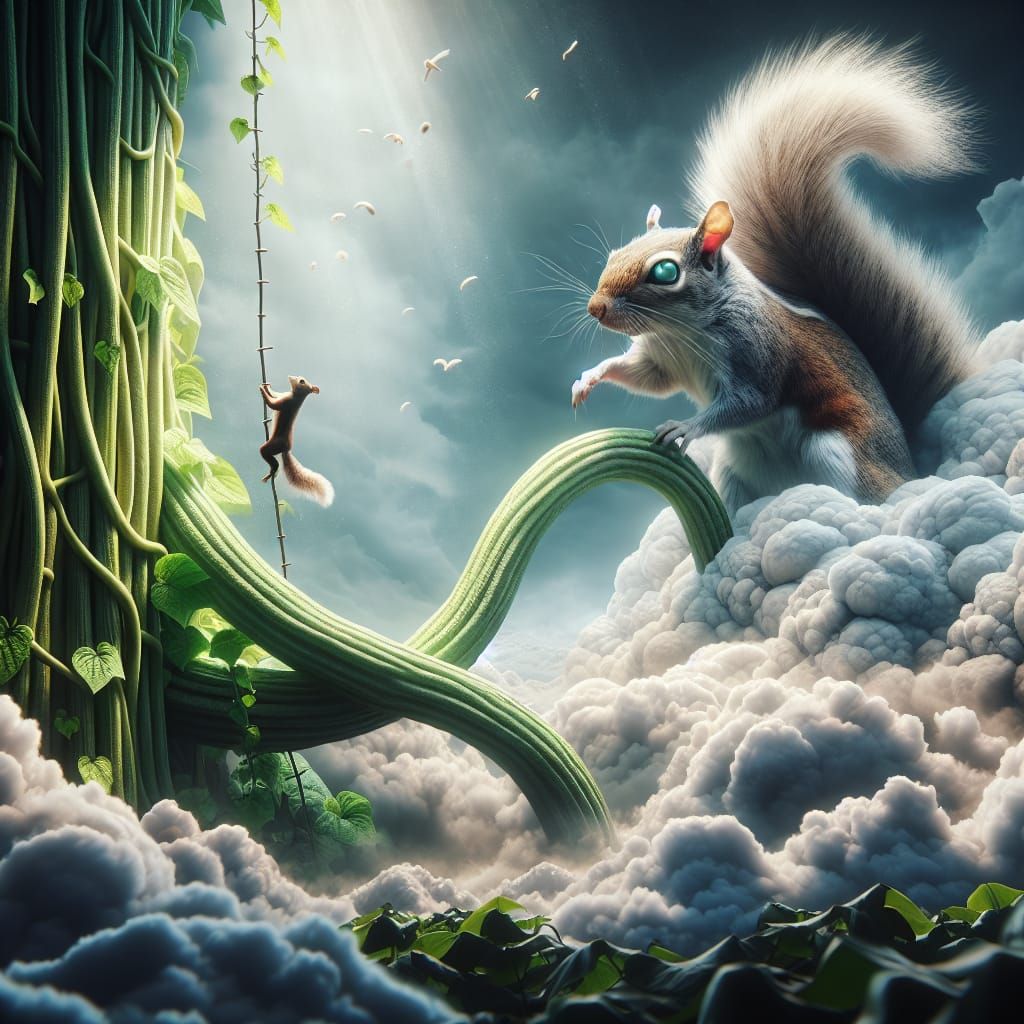 The Squirrel and the Beanstalk