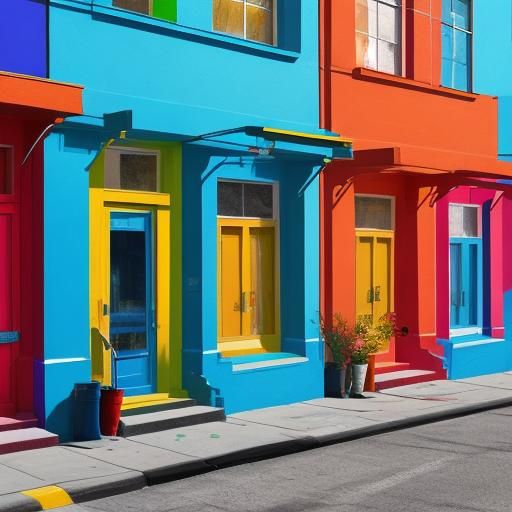 Painters Take a Break in Street Art Style