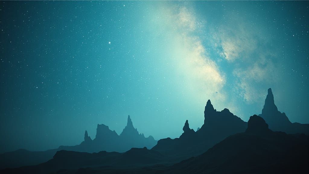 Cosmic Clay Vista in Cinematic Style