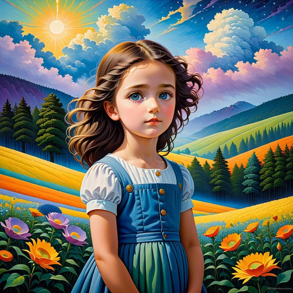 Expressionist Oil Painting with Impasto Texture