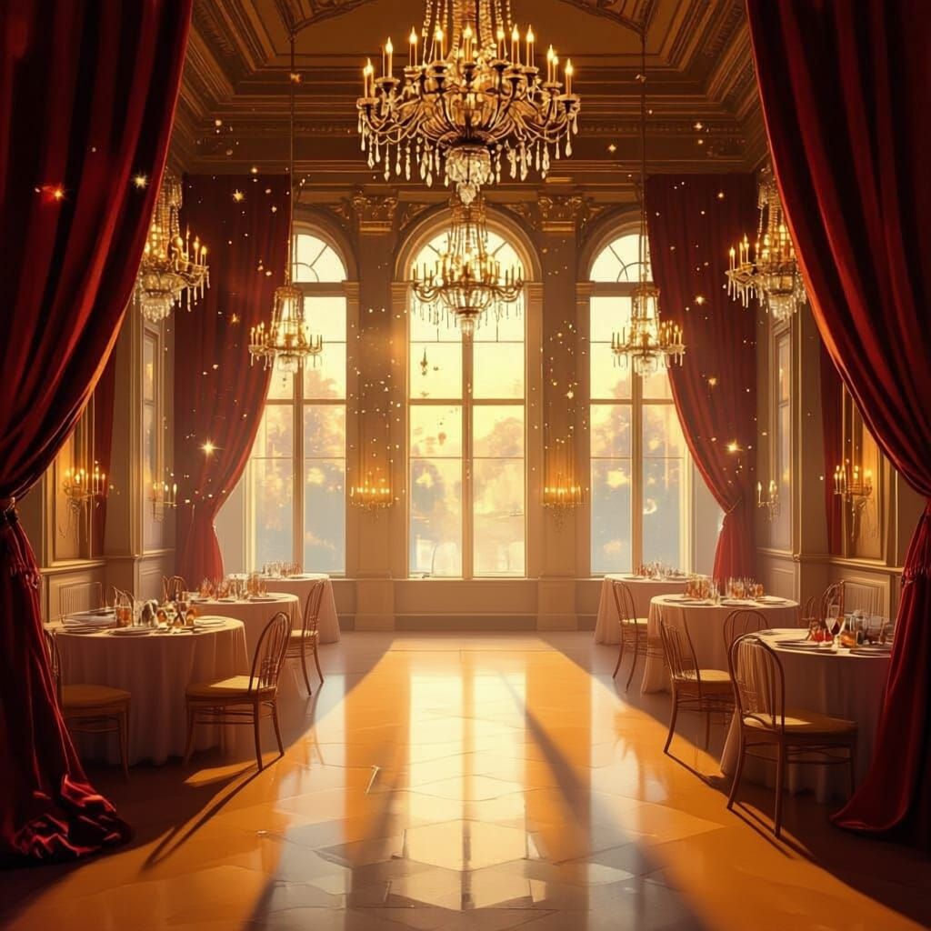 Vibrant Party Hall Interior