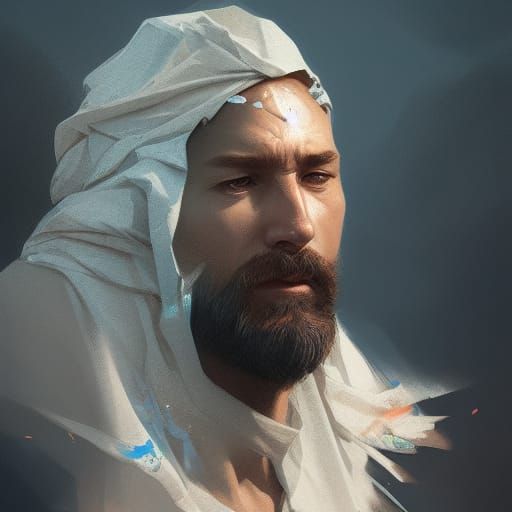 Detailed Portrait of a King in Art Nouveau Style