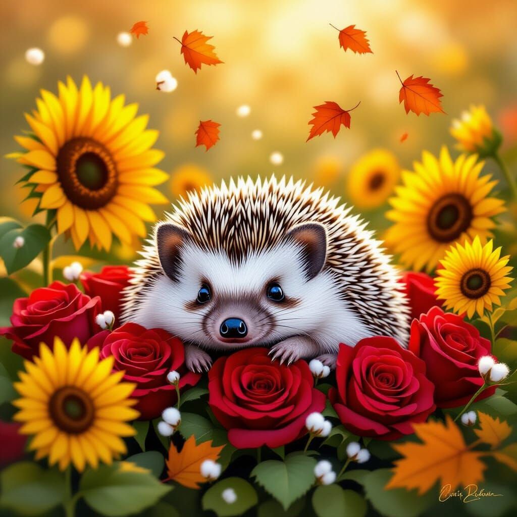 A cute hedgehog