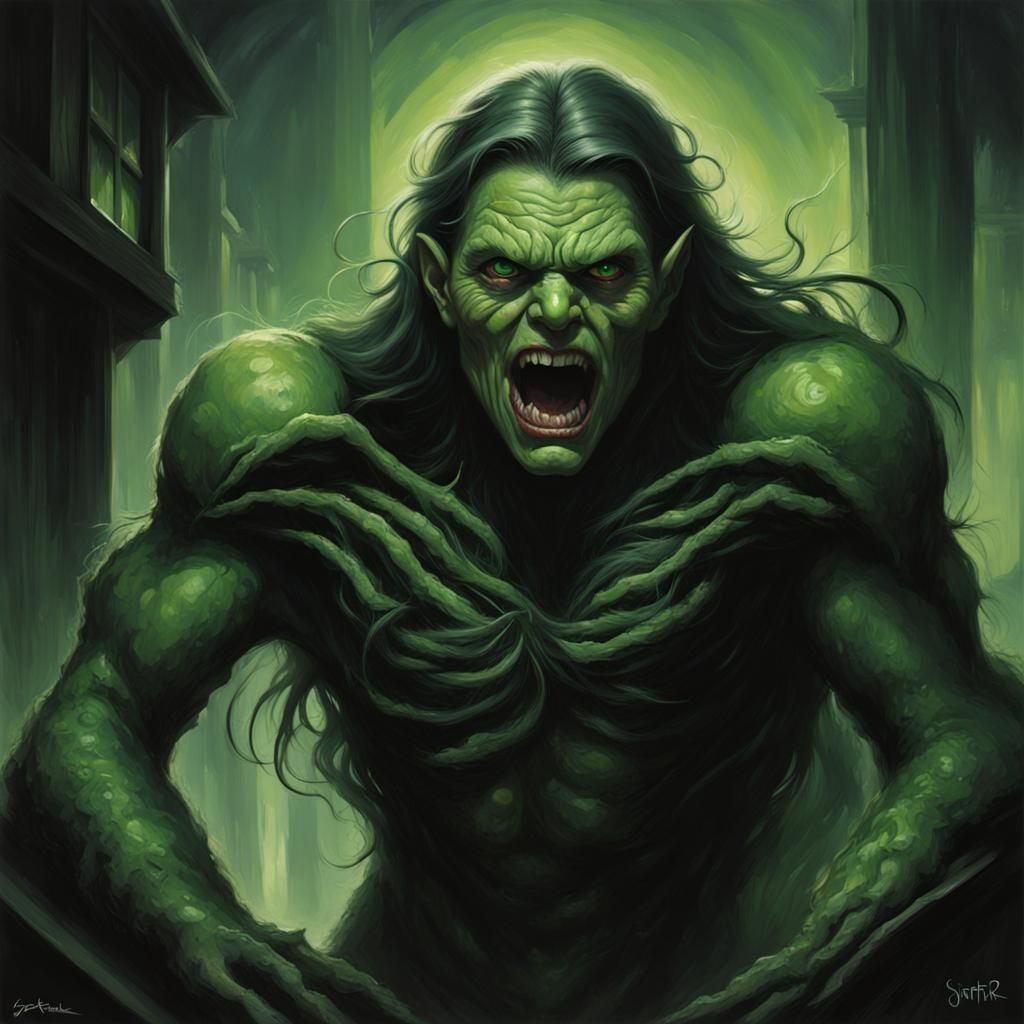 Sinister Green-Eyed Monster of Jealousy