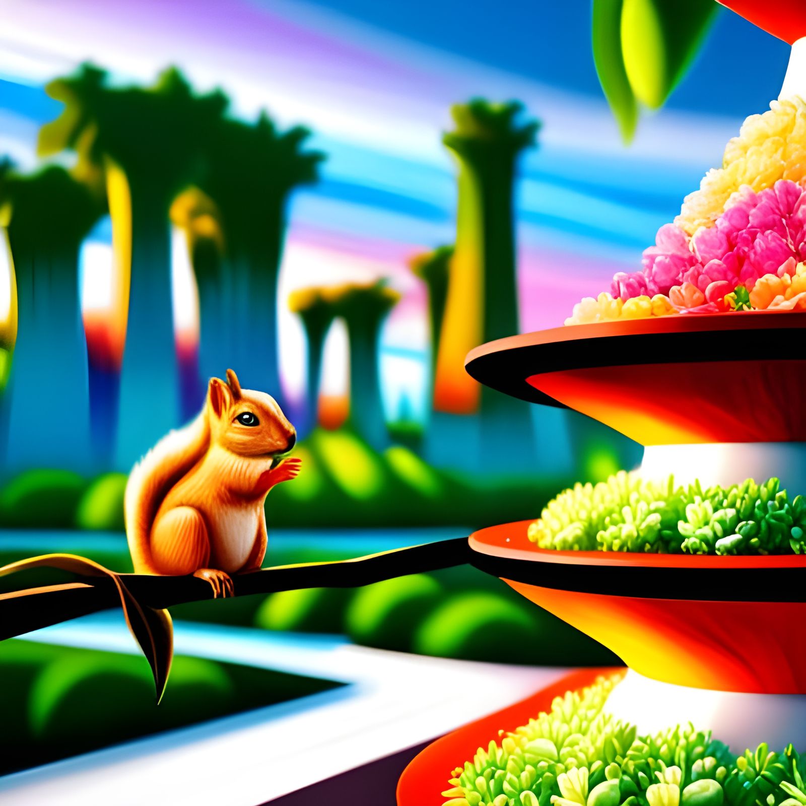 A Squirrel in the Hanging Gardens of Babylon