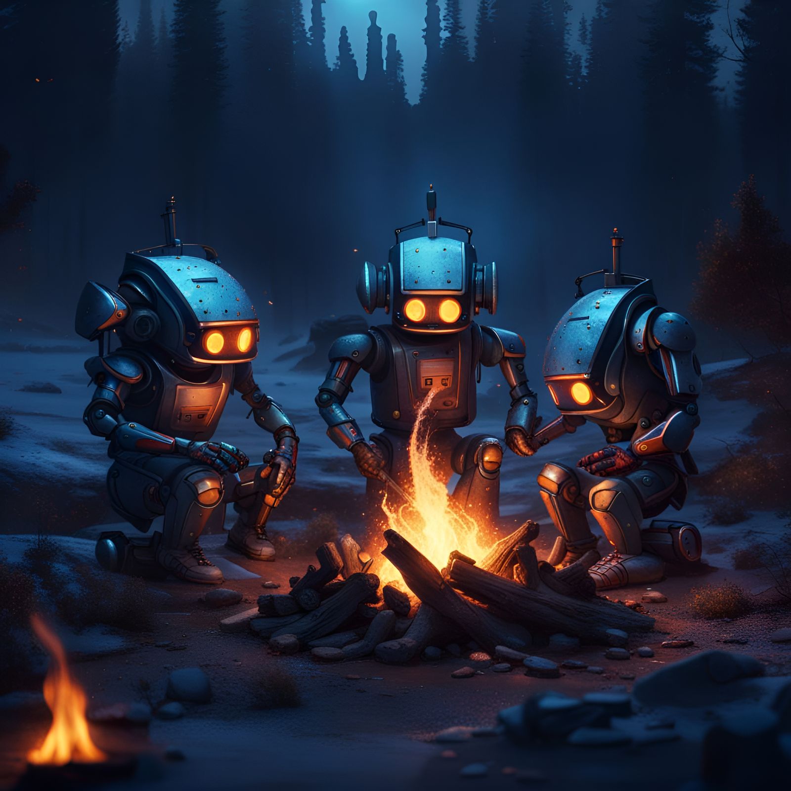 Camping Robots