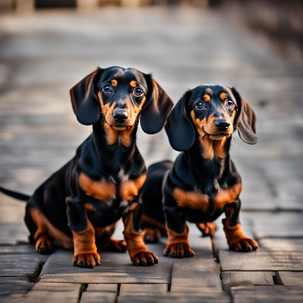 Dachshunds Captured with Professional Photography Techniques