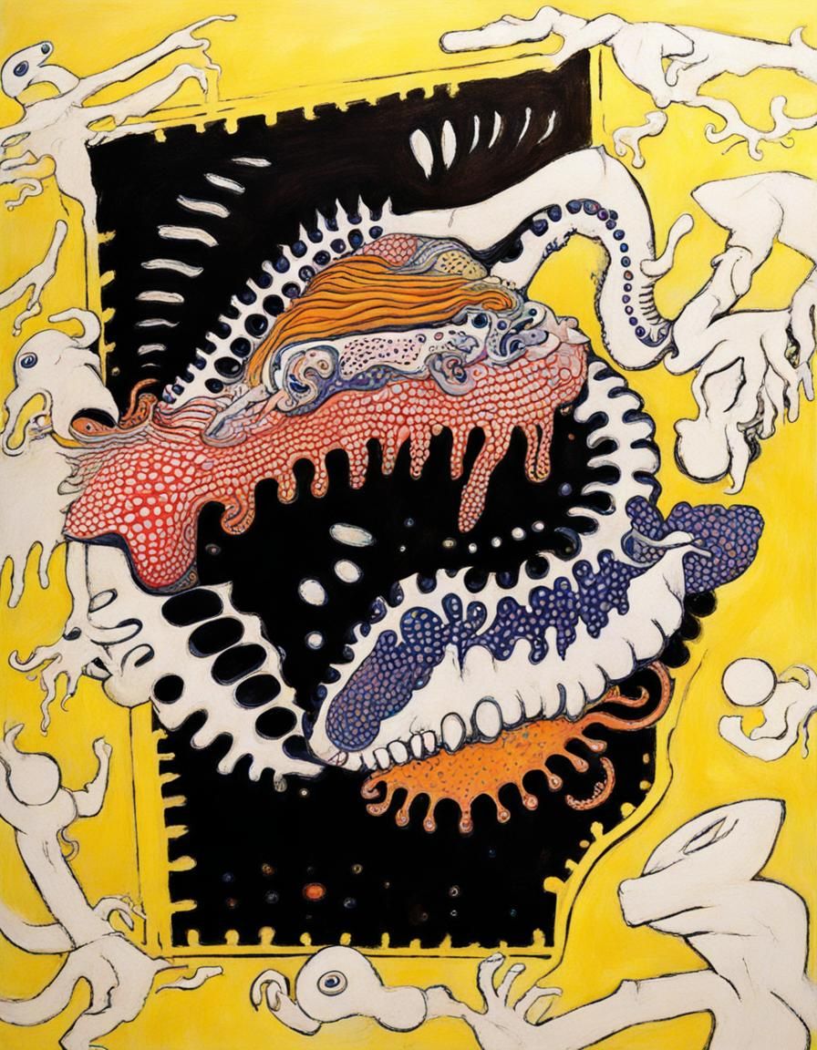 Biomechanical Pop Art Fauvism Landscape