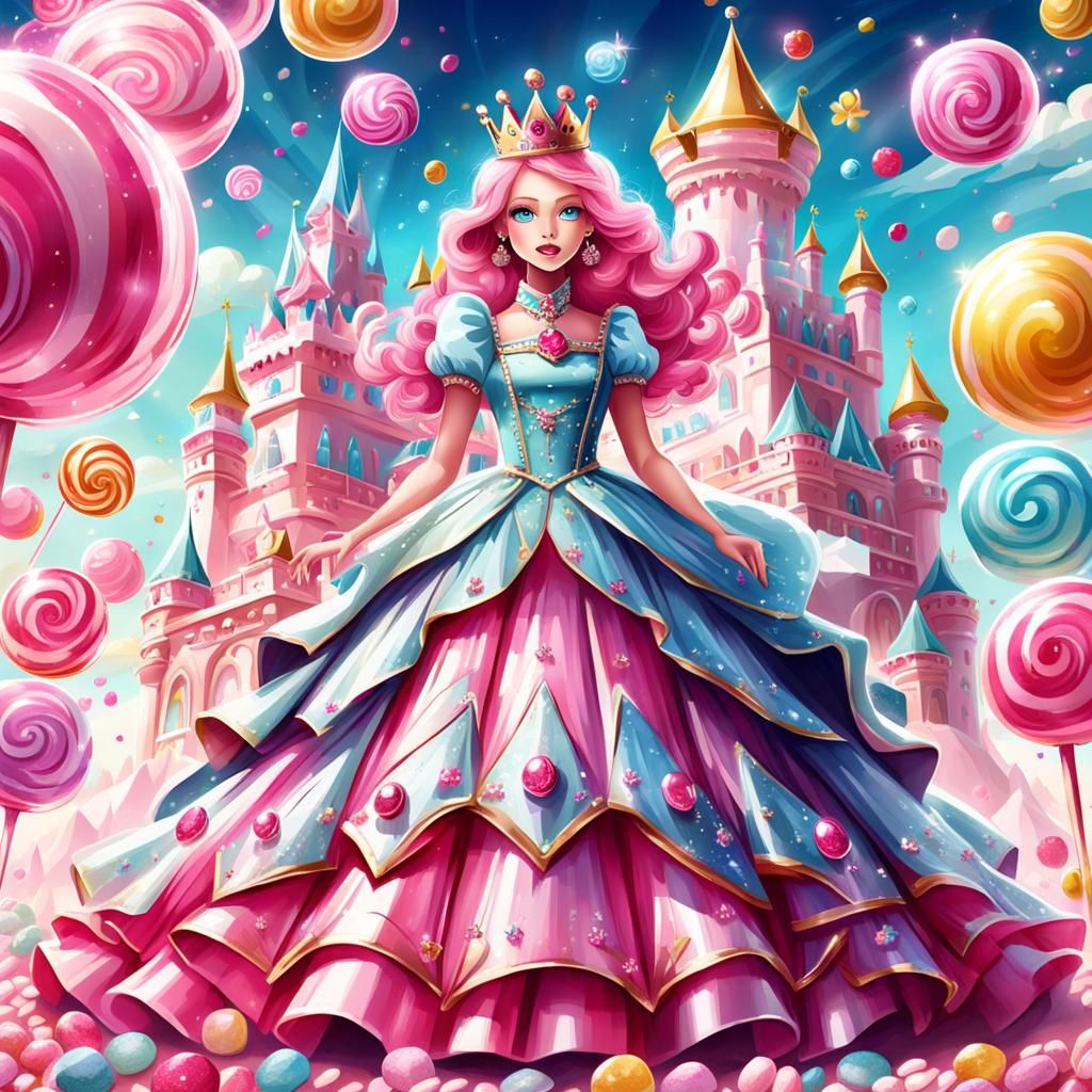 Fantasy Queen in a Candy Palace