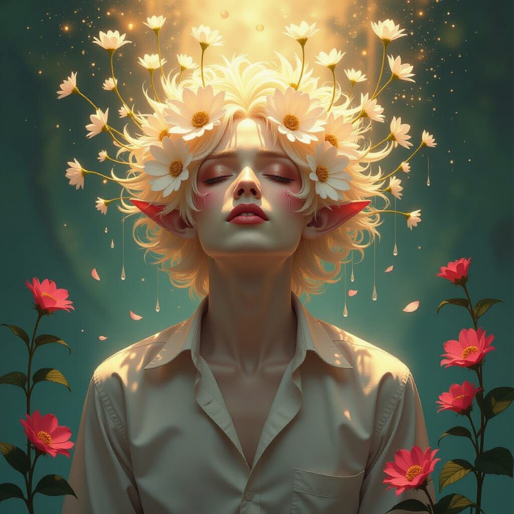 Radiant Archfey of Golden Skin and Weeping Shadow