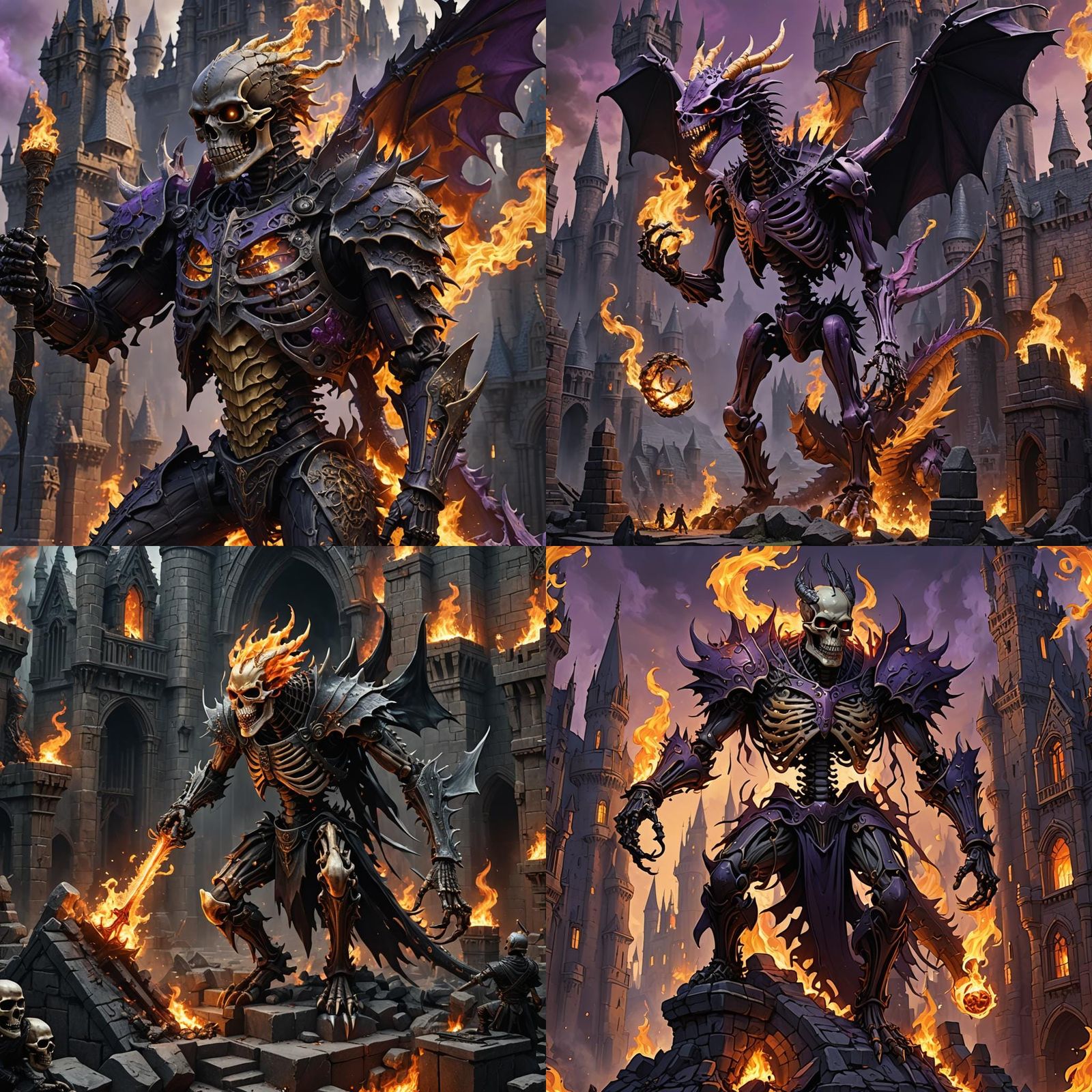 Fiery Dragon Siege of Ebony Castle