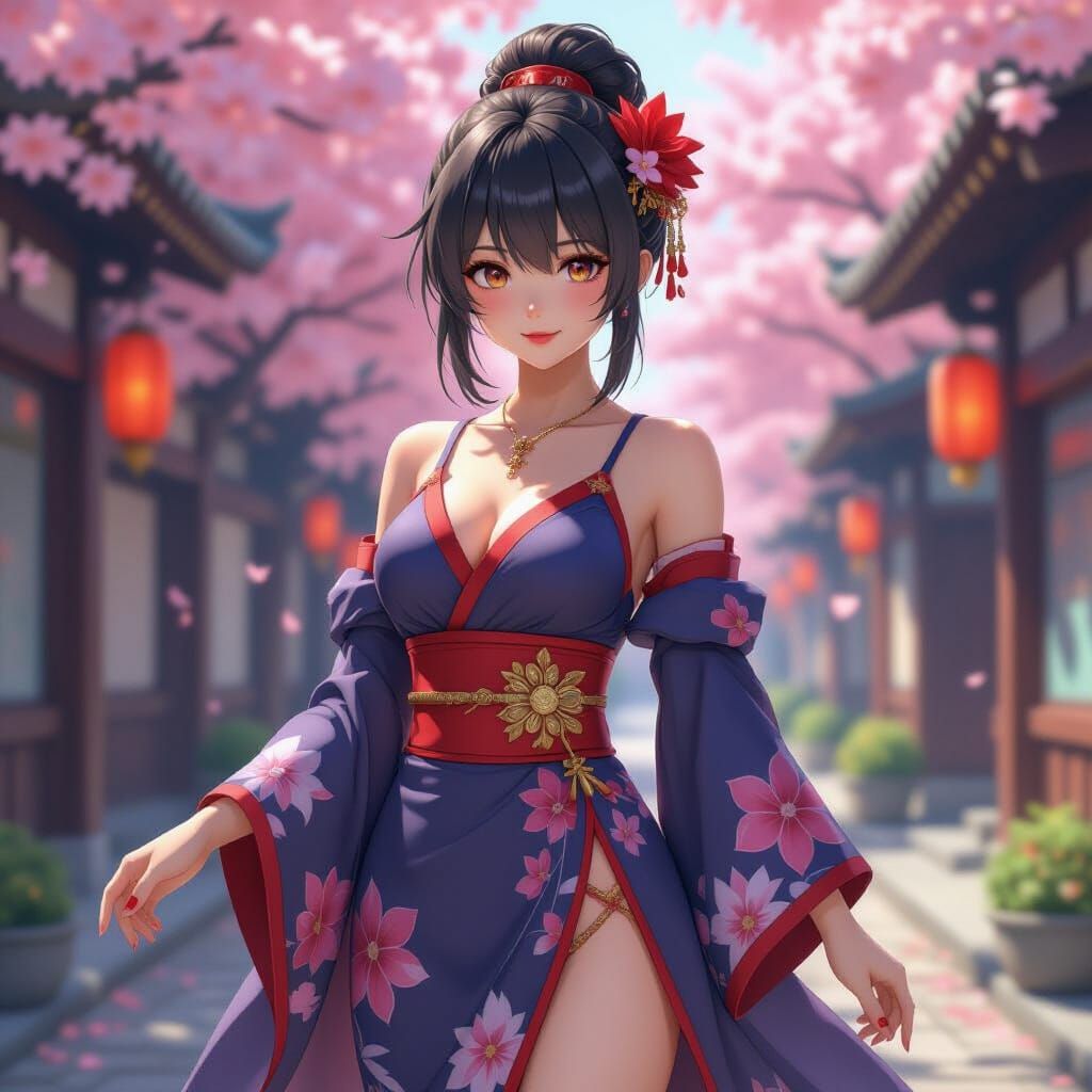 Toga Himiko in Detailed 3D Anime Dress