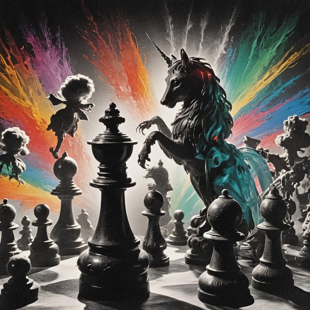 High Contrast Photogram of Natural Forms