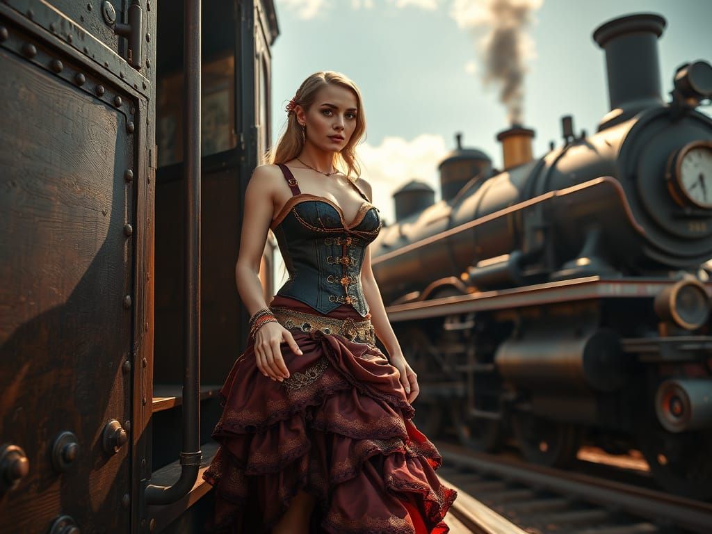 Catching a train ...