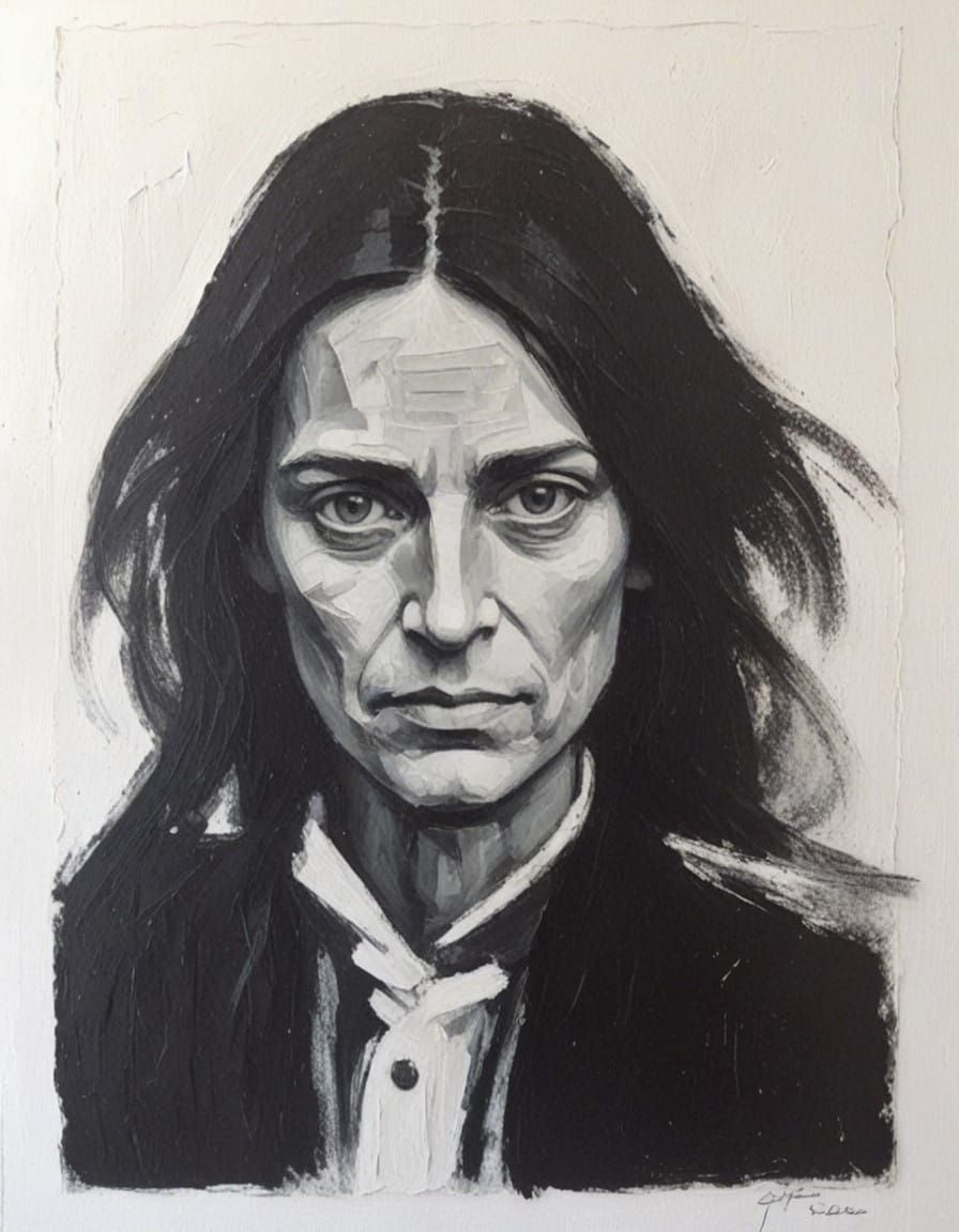 Impasto Portrait in the Style of Picasso