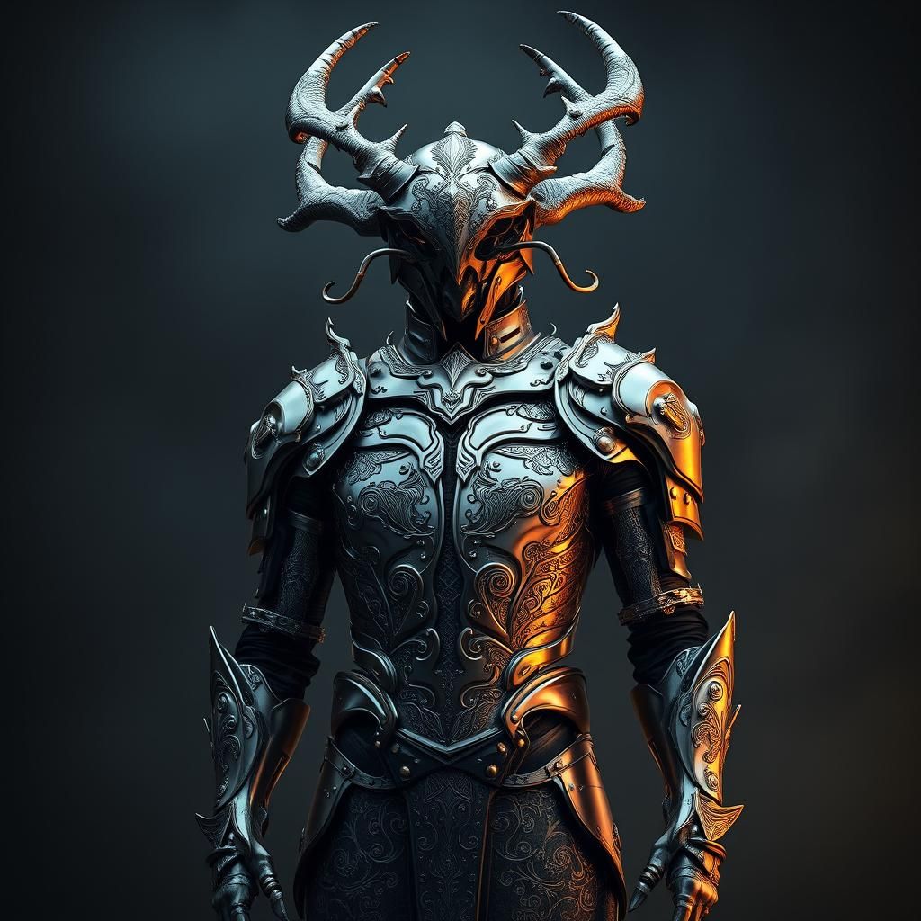 Stunning Stag Beetle Armor in Biomechanical Style