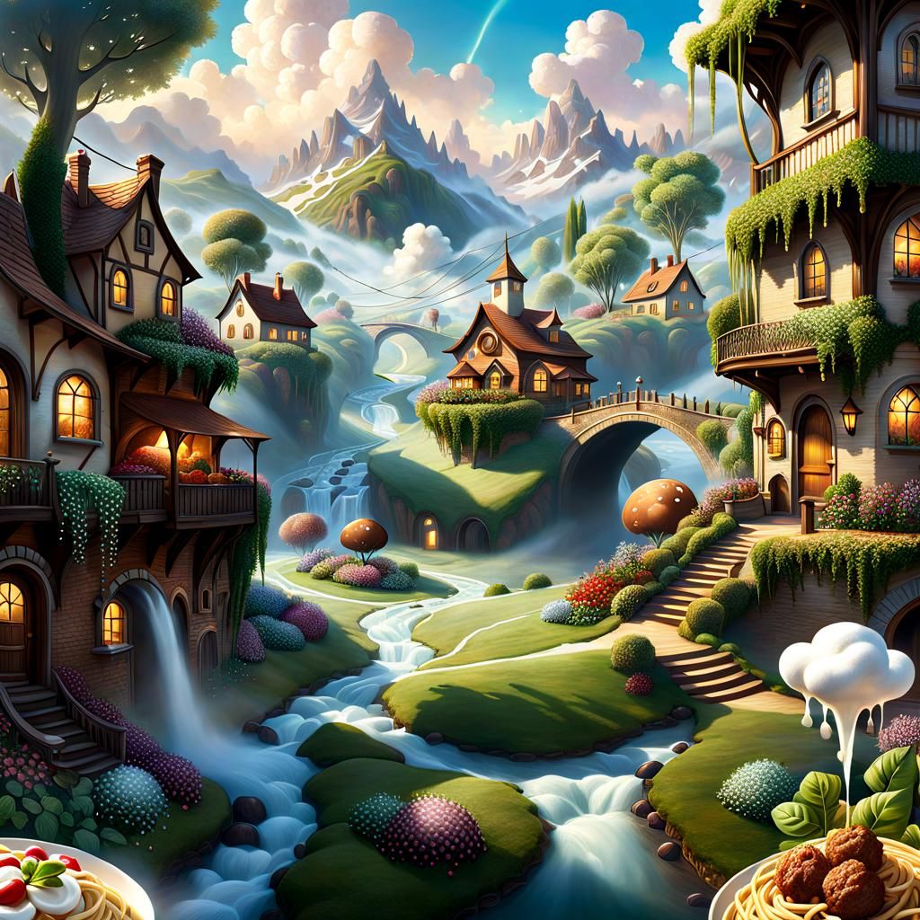 Food World: Spaghetti Rivers and Chocolate Houses