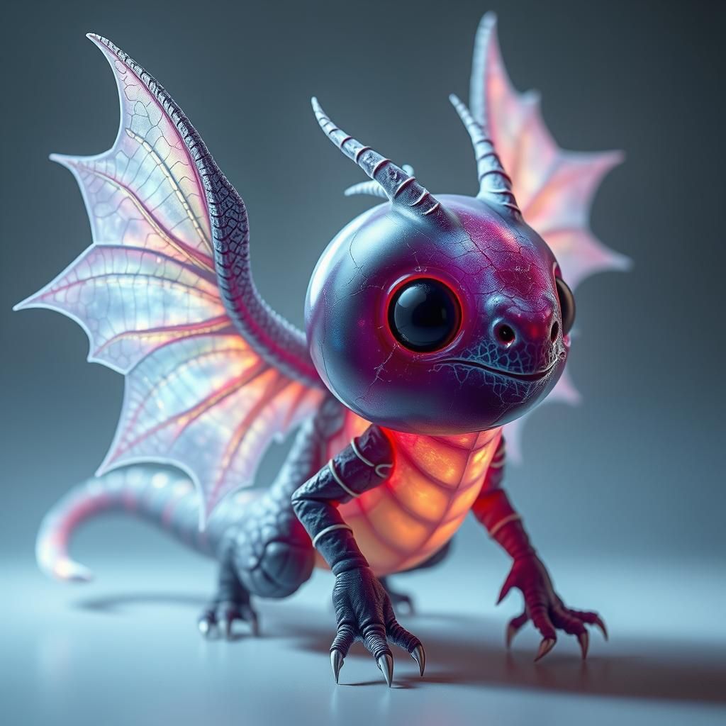 Blueberry Dragon Hybrid in Biomechanical Style