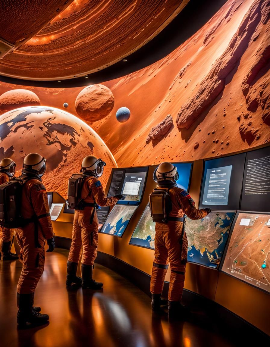 Astronauts Discover Ancient Martian Map Photograph