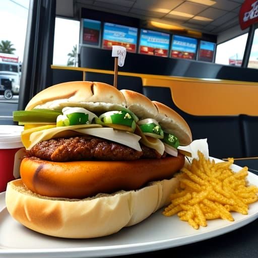 Pickle Boba Hotdog at Sonic: AI-Generated Food Art