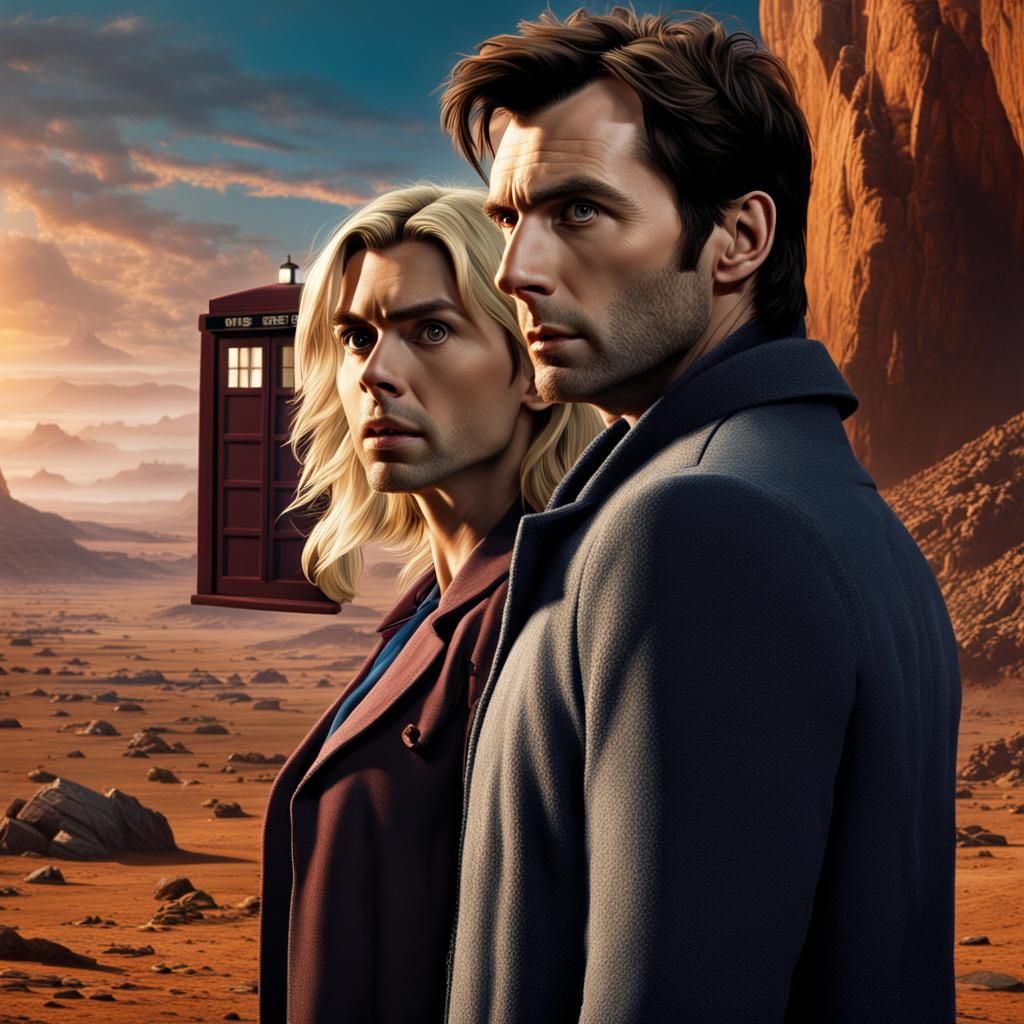 Hyperrealistic Portrait on Desolate Planet