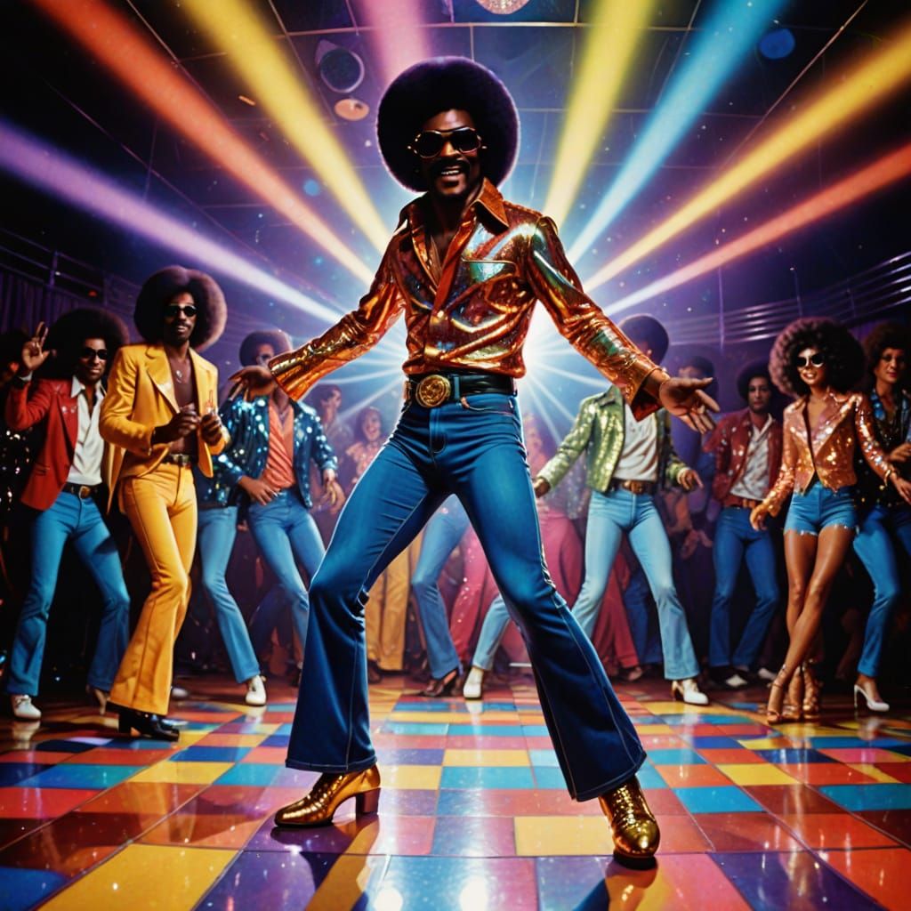 Van McCoy Dancing in Retro Disco Style