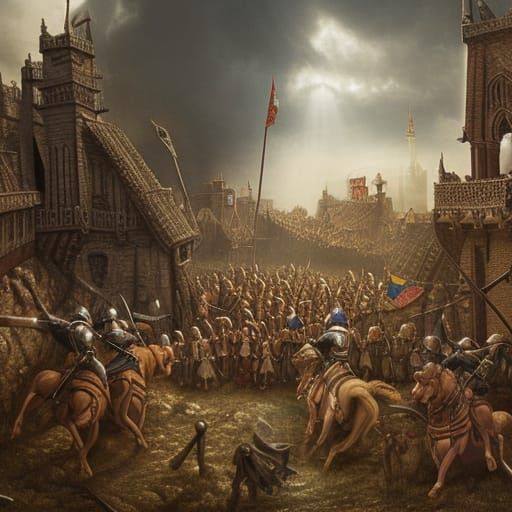 Epic Medieval Knights Fight on Horseback