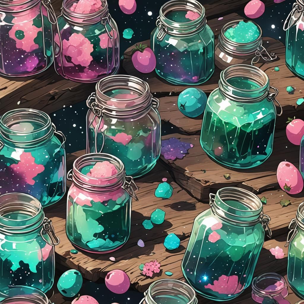 Cosmic Jam in Anime Art Style