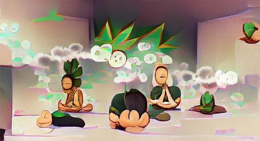 Meditative Serenity: A Peaceful Moment of Mindfulness