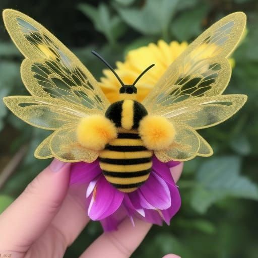 Bee with Replaced Background