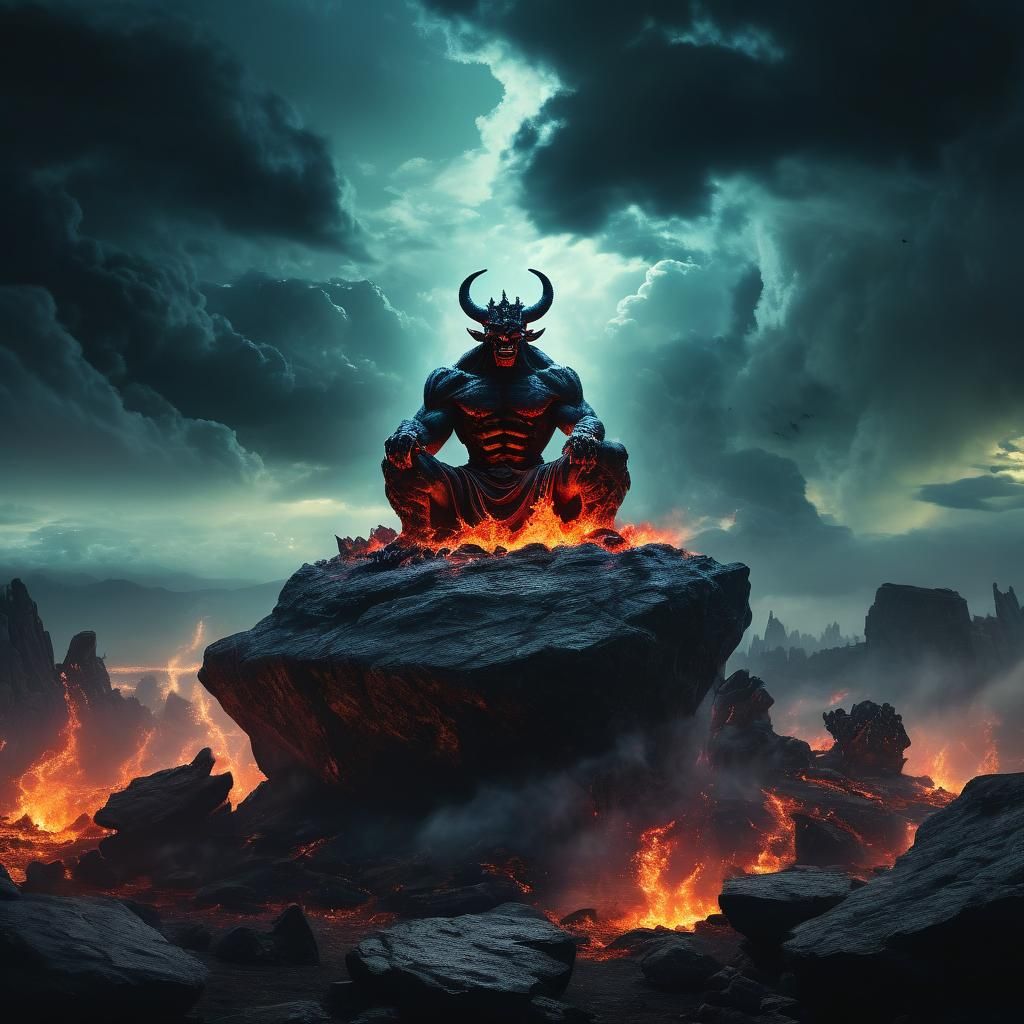 Demonic Parade in Dreamscape with Gothic Architecture